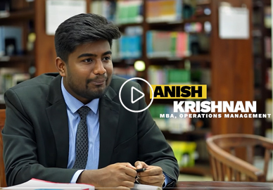 MBA Student Anish forges his path to Quadrant Knowledge Solutions | Alliance University | Bengaluru 