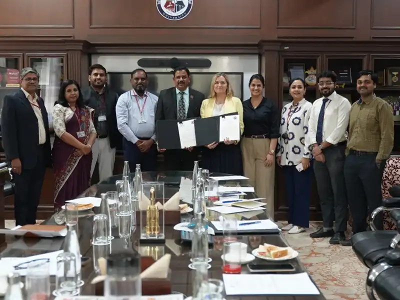 MoU Signing Ceremony : Ms.Tashina from American University, USA visited Alliance on 2nd April 2025 to sign the agreement on Dual Degree with Alliance School of Business