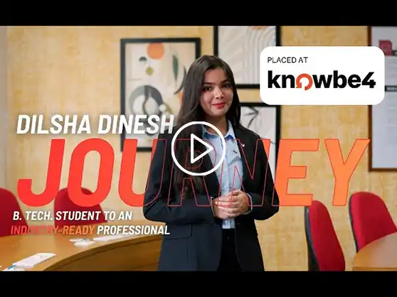 Dilsha Dinesh | Placement | Success Story | KnowBe4 | Alliance University