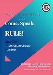 Come, Speak & Rule!