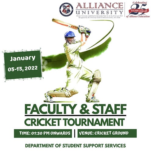 Faculty and Staff Cricket Tournament – January 05, 2022
