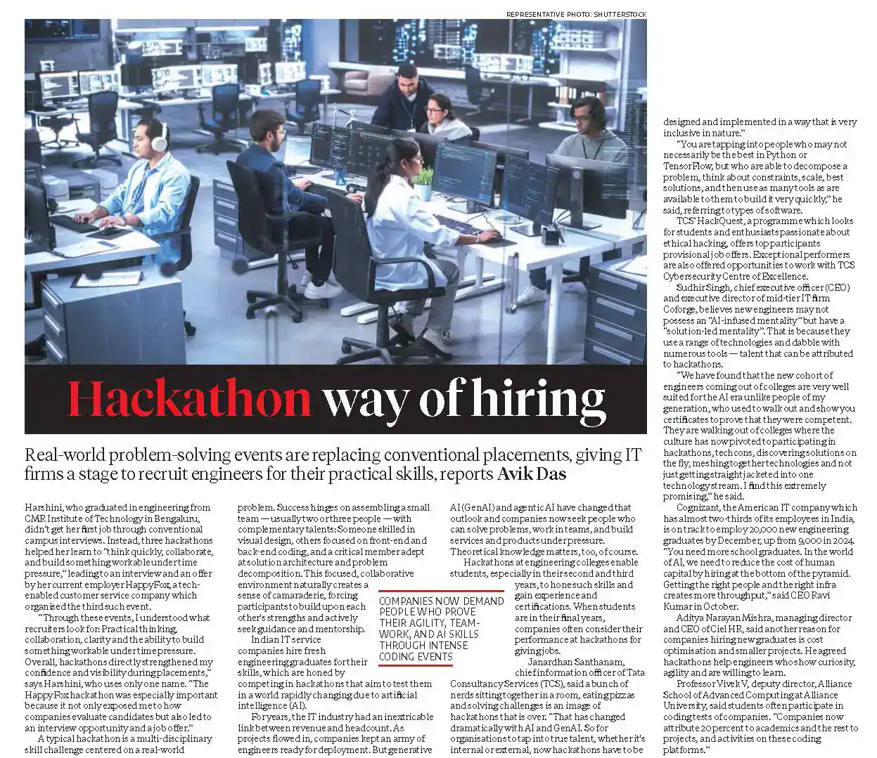 Hackathon way of hiring