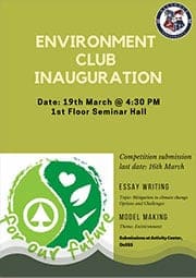 Environment Club Inauguration