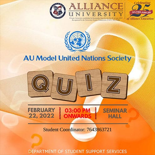 Quiz – AU Model United Nations Society – Feb 2022