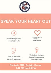 Speak your heart out