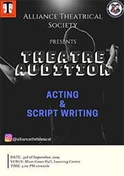 Alliance Theatrical Society Auditions