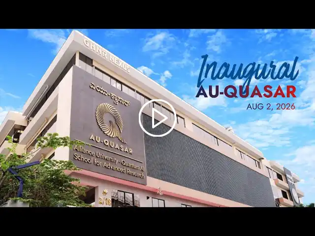 Alliance University Launches AU-QUASAR with On-Campus Quantum Computing System