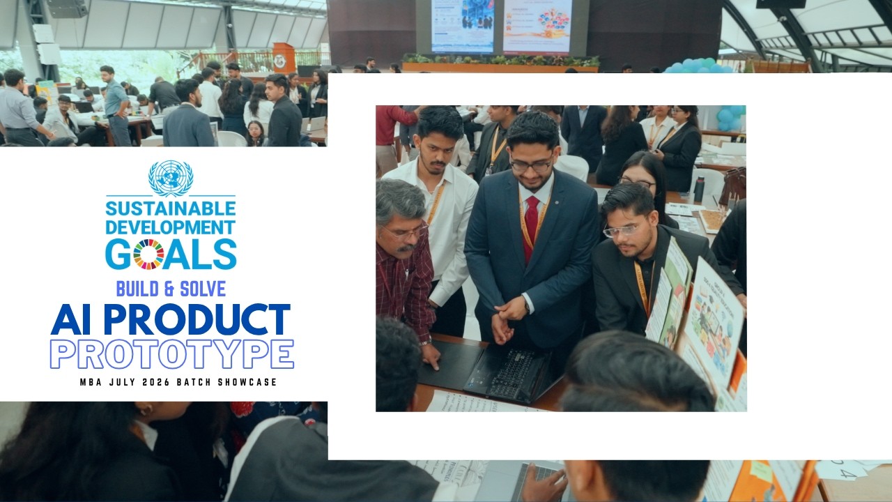 Alliance University Hosts SDG – Build & Solve: AI Product Prototype Showcase (MBA)