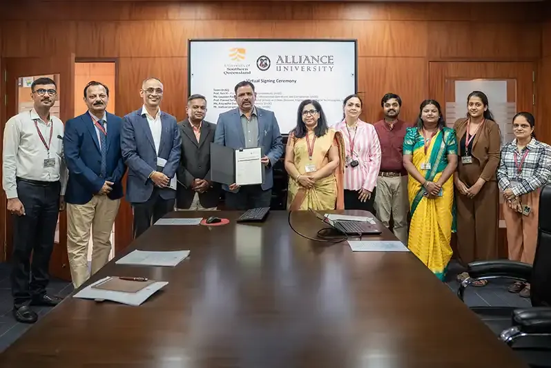 Alliance University Signs MoA with University of Southern Queensland, Australia